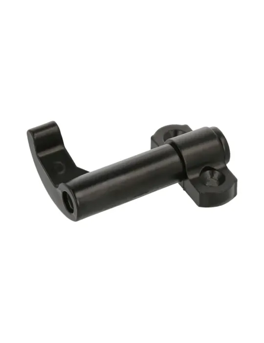 Gancho de cierre invertido 2961 - 58 x 33 x 15 mm - Zamak - Negro - Derecha