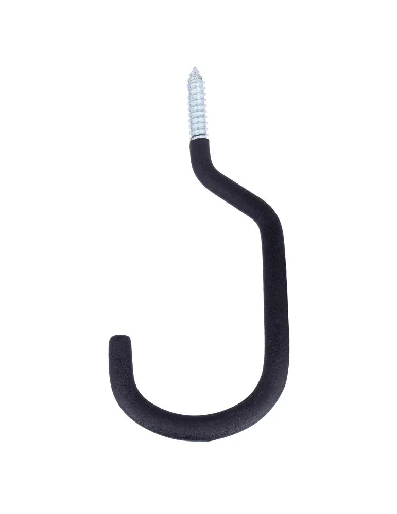 Gancho multiuso 770 - 100 x 210 x 12 mm - Acero - Negro