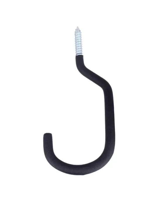 Gancho multiuso 770 - 100 x 210 x 12 mm - Acero - Negro