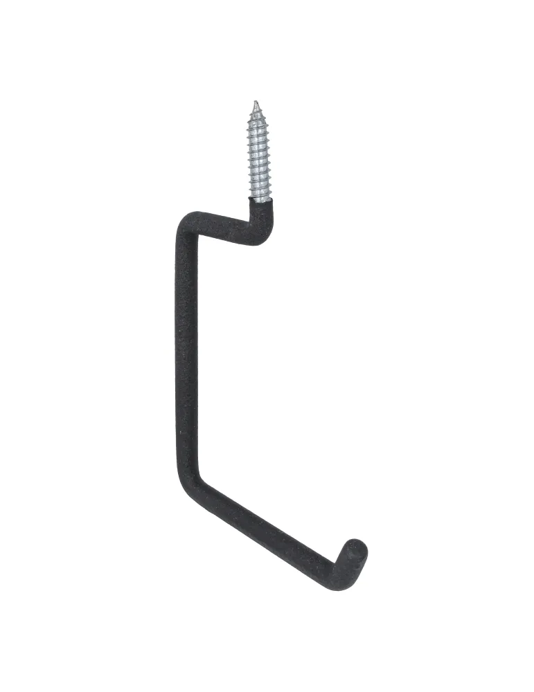 Gancho multiuso 771 - 155 x 240 x 12 mm - Acero - Negro