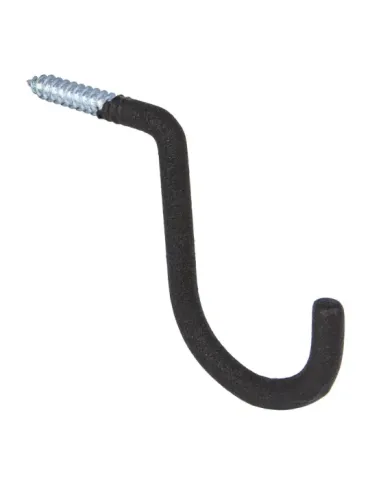 Gancho multiuso 772 - 110 x 135 x 12 mm - Acero - Negro