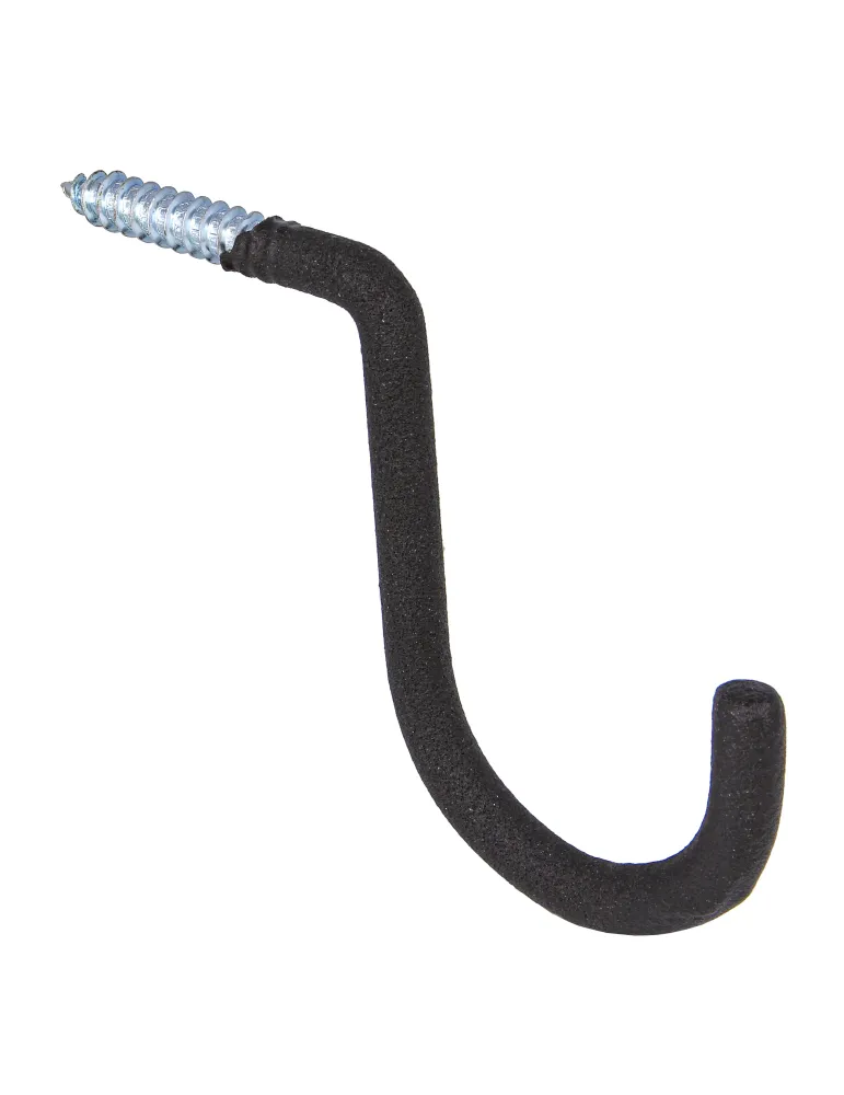 Gancho multiuso 772 - 110 x 135 x 12 mm - Acero - Negro