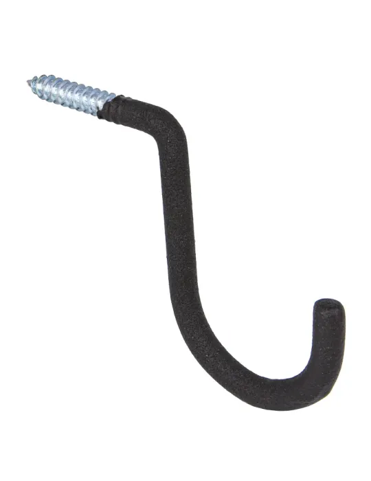 Gancho multiuso 772 - 110 x 135 x 12 mm - Acero - Negro
