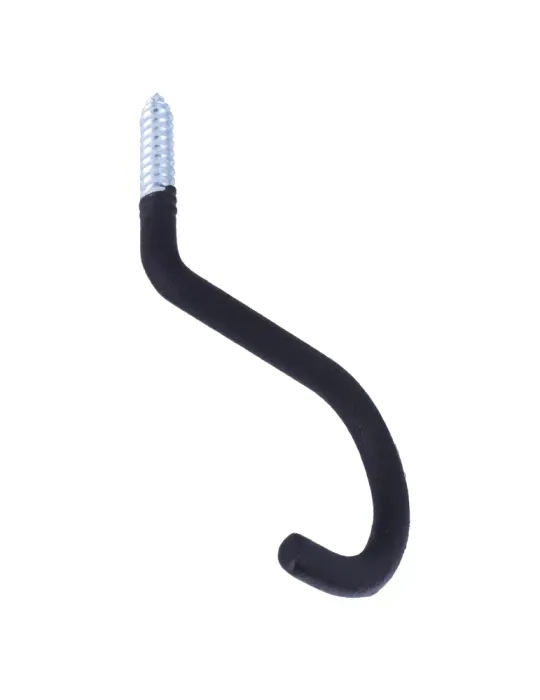 Gancho multiuso 772 - 110 x 135 x 12 mm - Acero - Negro