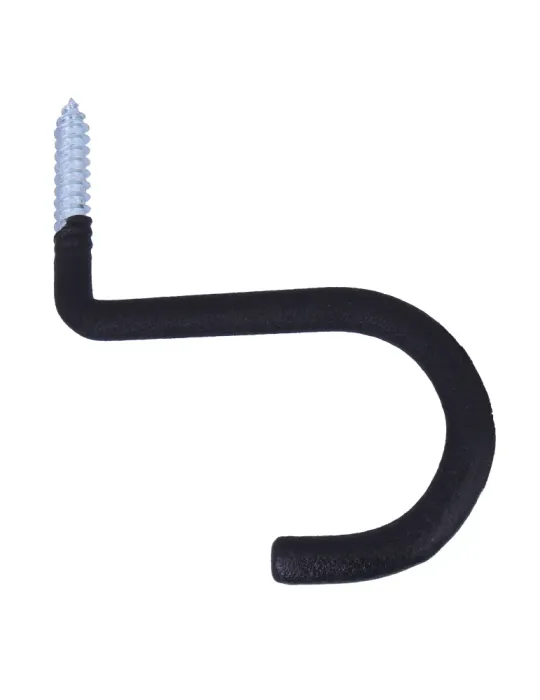 Gancho multiuso 772 - 110 x 135 x 12 mm - Acero - Negro