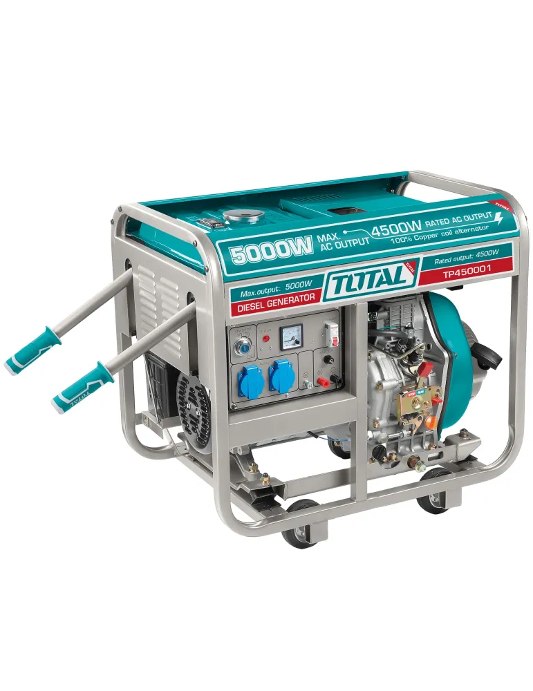 Generador portátil diésel abierto 5.0 kW - Monofásico TP450001 - 5.0 kW