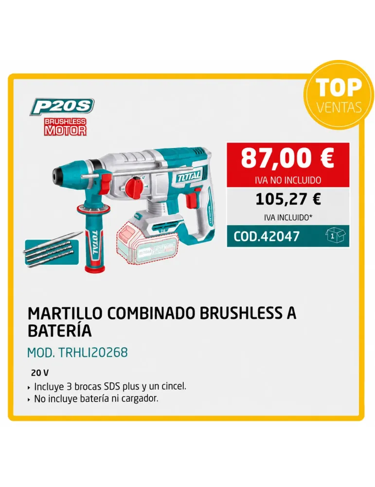 MARTILLO COMBINADO  A BATERÍA