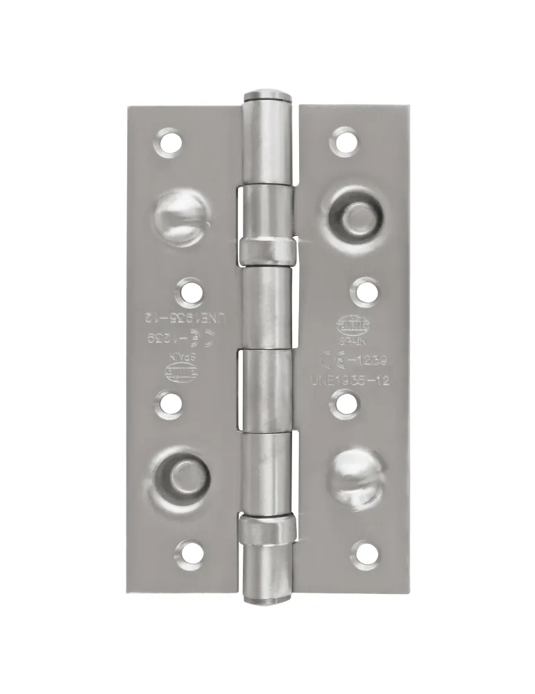 Bisagra seguridad 570C - 150 x 83 x 3 mm - Acero inoxidable 18/8 - Mate