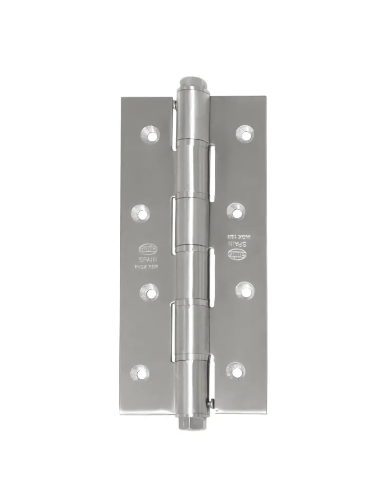 Bisagra simple acción 3031B - 180 x 80 x 3 mm - Acero inoxidable 18/8 - Mate