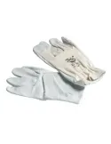 Guantes mixtos flor piel y algodón 15207 - 8 - Flor piel vacuno - Blanco