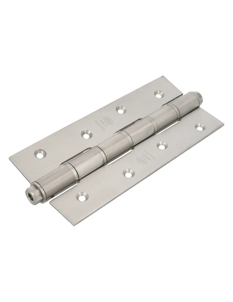 Bisagra simple acción 3031B - 180 x 80 x 3 mm - Acero inoxidable 18/8 - Mate