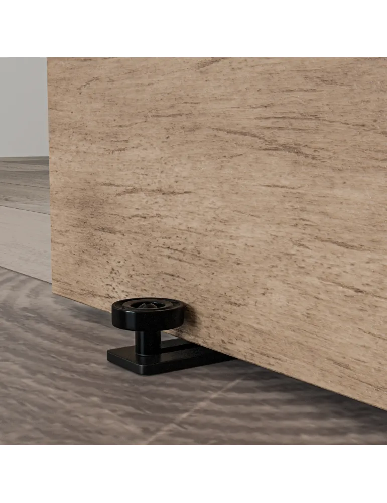 Guía inferior corredera SD020 - 95 x 50 x 35 mm - Acero - Negro