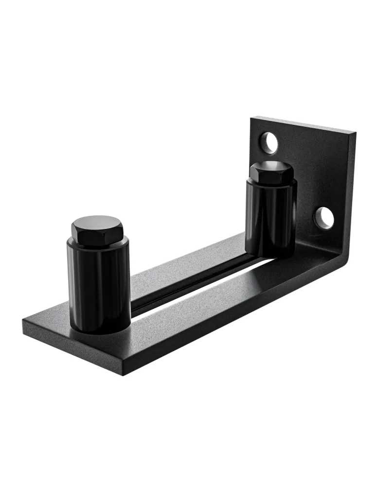 Guía inferior corredera SD021 - 105 x 40 x 40 mm - Acero - Negro