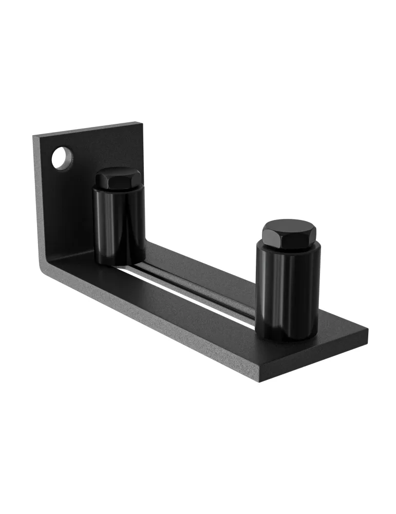 Guía inferior corredera SD021 - 105 x 40 x 40 mm - Acero - Negro