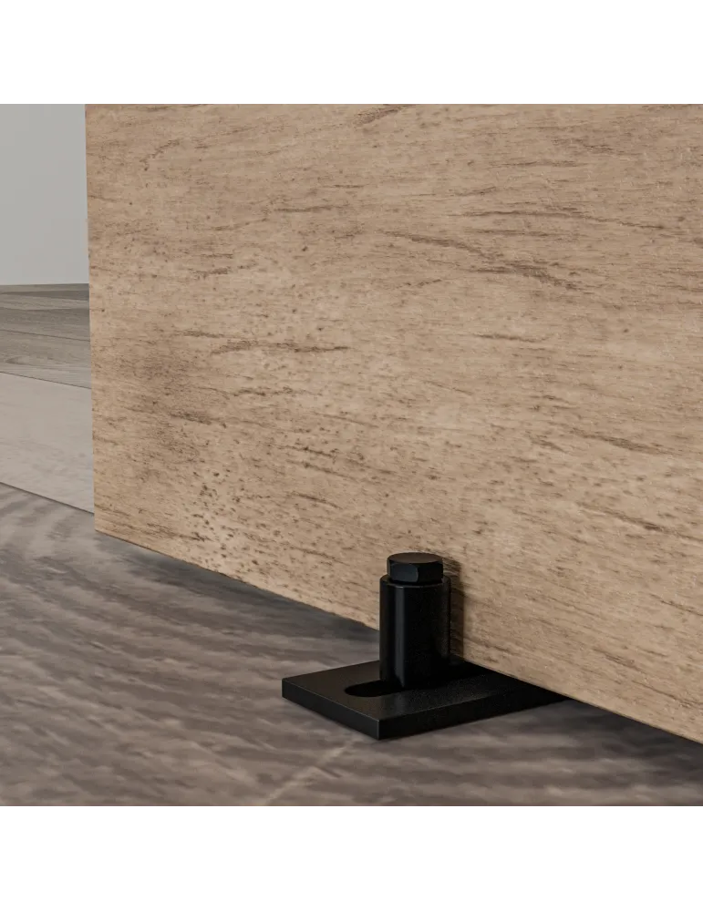 Guía inferior corredera SD021 - 105 x 40 x 40 mm - Acero - Negro