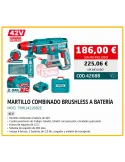 MARTILLO COMBINADO A BATERÍA   42V.