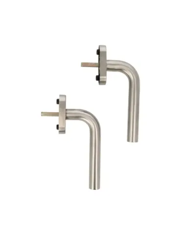 Manilla para ventana 4V - 66 x 31 mm - Acero inoxidable 18/8 - Mate 2