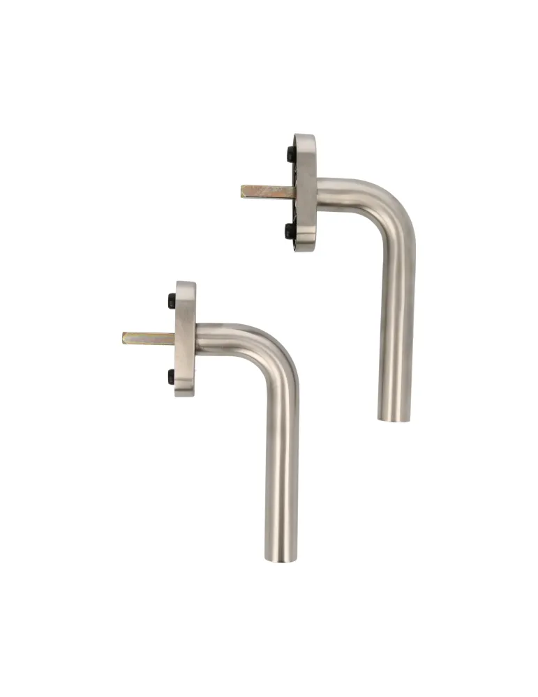 Manilla para ventana 4V - 66 x 31 mm - Acero inoxidable 18/8 - Mate