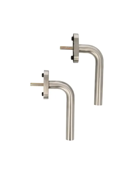 Manilla para ventana 4V - 66 x 31 mm - Acero inoxidable 18/8 - Mate