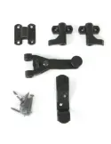 Herrajes para dos hojas 2905 - 60 mm - Zamak - Negro