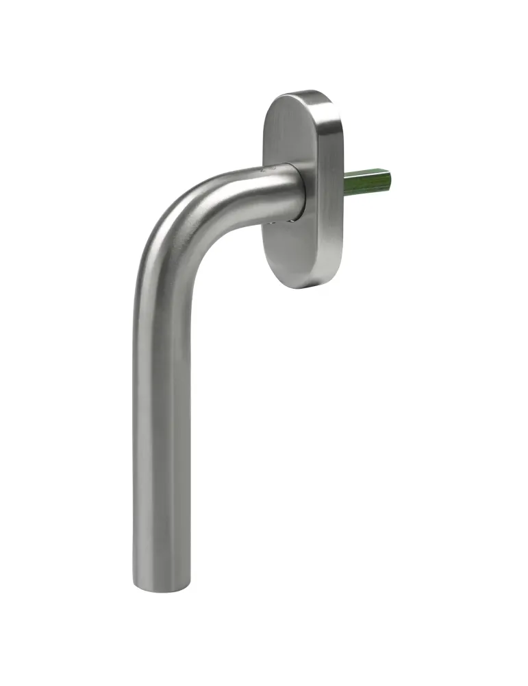 Manilla para ventana 4V - 66 x 31 mm - Acero inoxidable 18/8 - Mate