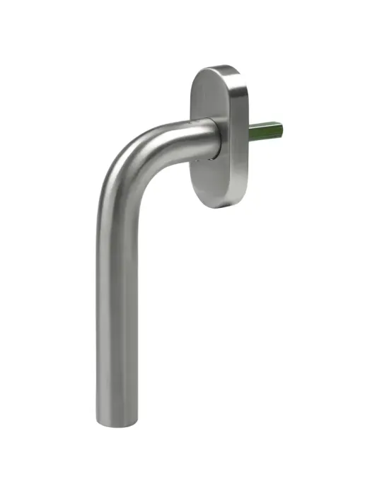 Manilla para ventana 4V - 66 x 31 mm - Acero inoxidable 18/8 - Mate