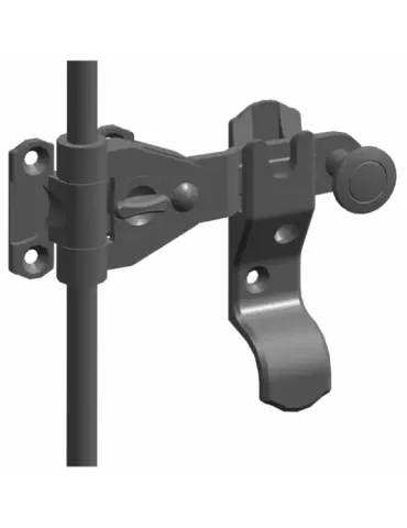 Herrajes para dos hojas 2905 - 60 mm - Zamak - Negro 2