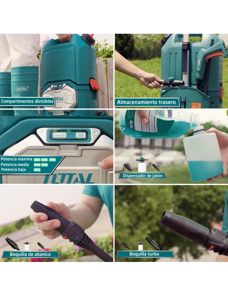 Hidrolimpiadora a batería TPWLI4006 - 40 V