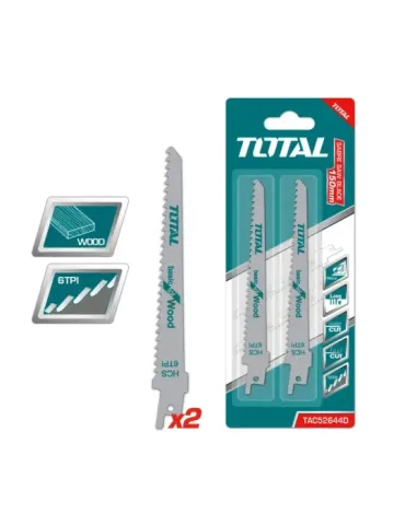 Hojas para sierra sable TAC52644D - 150 x 19 x 1,25 mm 2