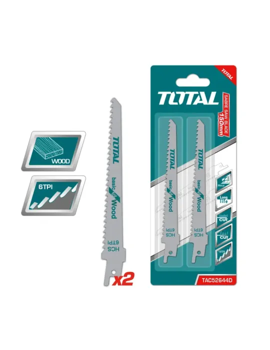 Hojas para sierra sable TAC52644D - 150 x 19 x 1,25 mm