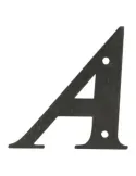 Letras - 4'' - 100 mm - Acero - Negro