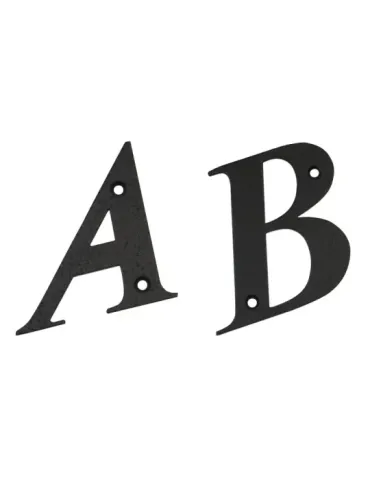 Letras - 4'' - 100 mm - Acero - Negro 2