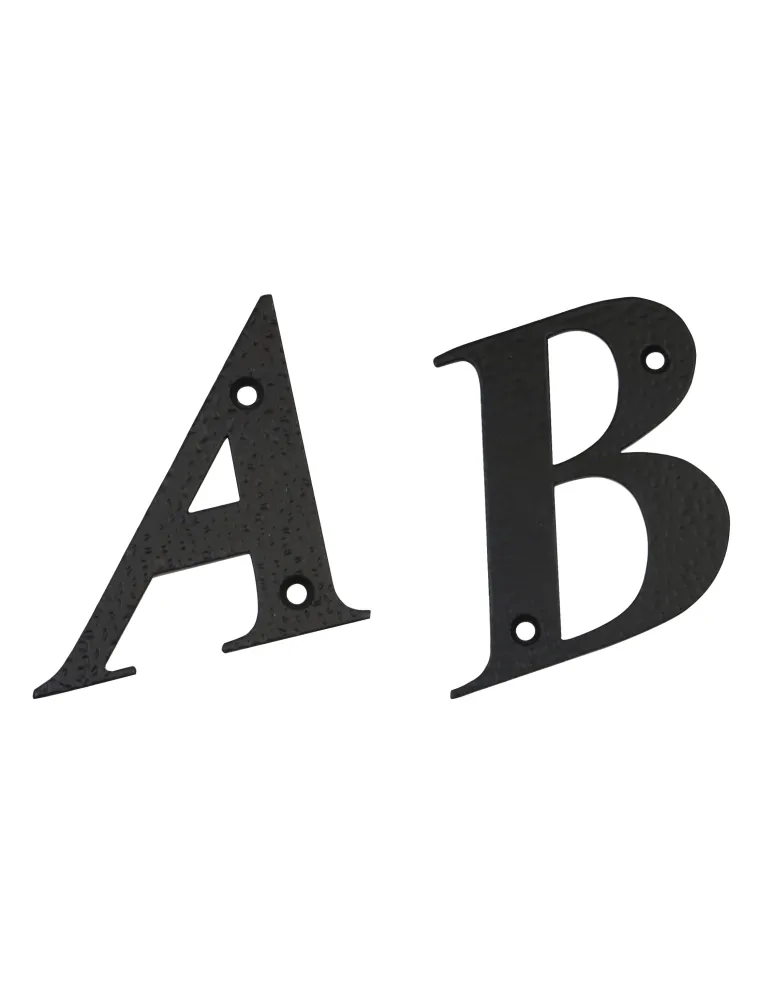Letras - 4'' - 100 mm - Acero - Negro