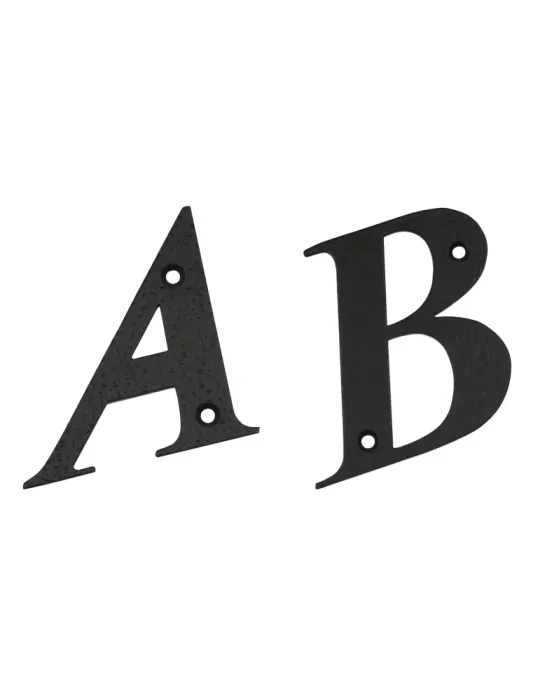 Letras - 4'' - 100 mm - Acero - Negro