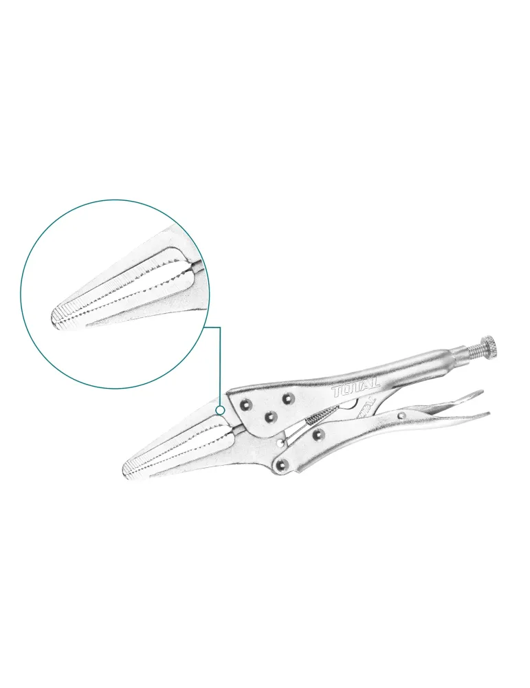 Mordaza grip de boca plana THT19902 - 250 mm - Acero al carbono