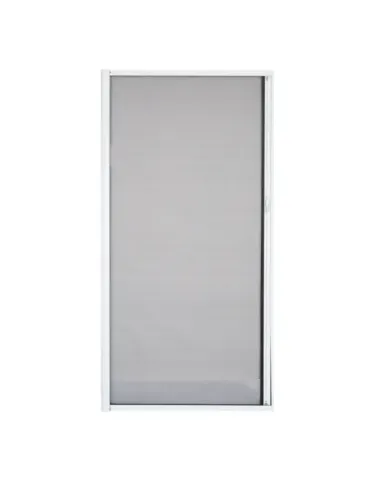 Mosquitera enrollable MPR - 140 x 230 cm - Aluminio / Fibra de vidrio - Blanco/Gris