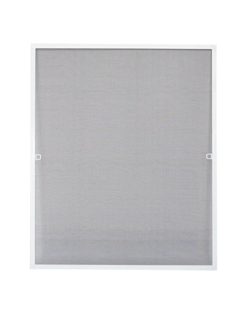 Mosquitera fija MF01 - 120 x 140 cm - Aluminio / Fibra de vidrio - Blanco