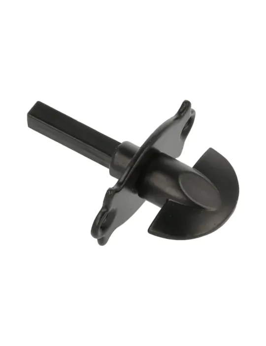Muletilla 10P - 30 mm - Zamak - Negro