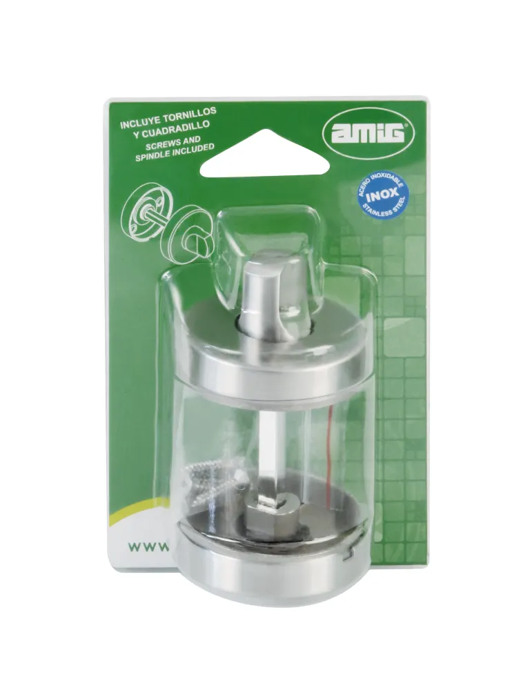 Muletilla 6D - Ø53 mm - Acero inoxidable 18/8 - Mate
