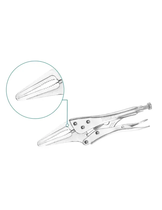 Mordaza grip de boca plana THT19902 - 250 mm - Acero al carbono