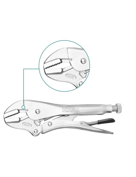 Mordaza grip de boca recta THT191005 - 250 mm - Cromo vanadio (Cr-V)